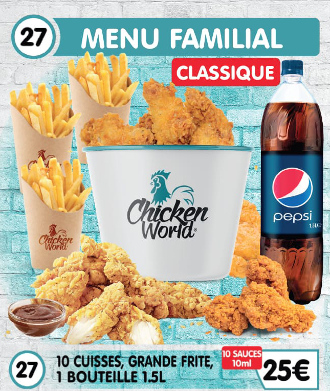 10 Cuisses Grande Frite 1 Bouteille 15L